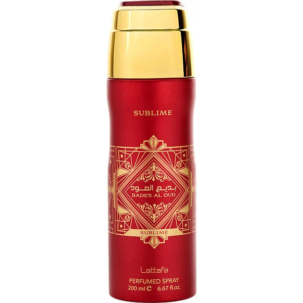 AL MAYOR- LATTAFA BADEE AL OUD SUBLIME- 200ML- BODY SPRAY