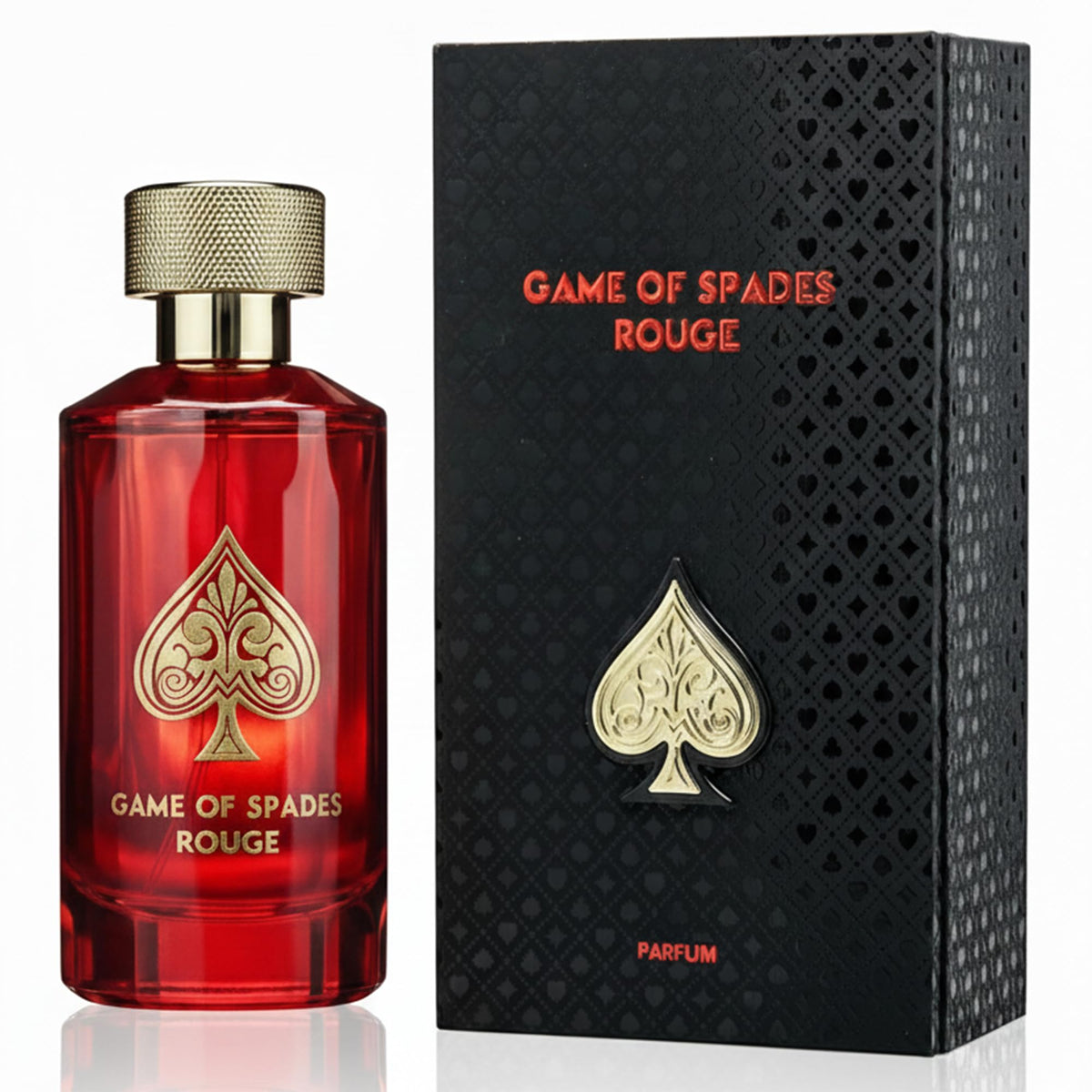 AL MAYOR- JO MILANO GAME OF SPADES ROUGE- 100ML EXTRAIT DE PARFUM UNISEX
