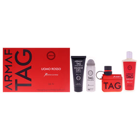 SET TAG UOMO ROSSO MEN