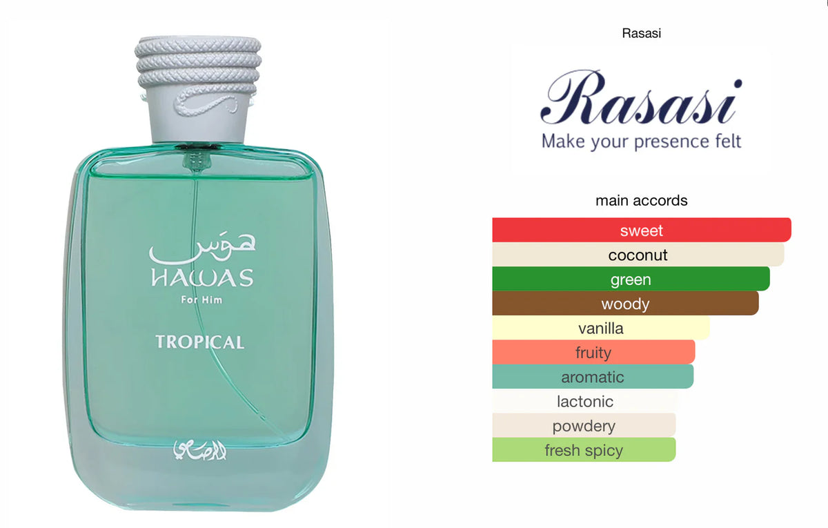 AL MAYOR - RASASI HAWAS TROPICAL MEN - 100ML