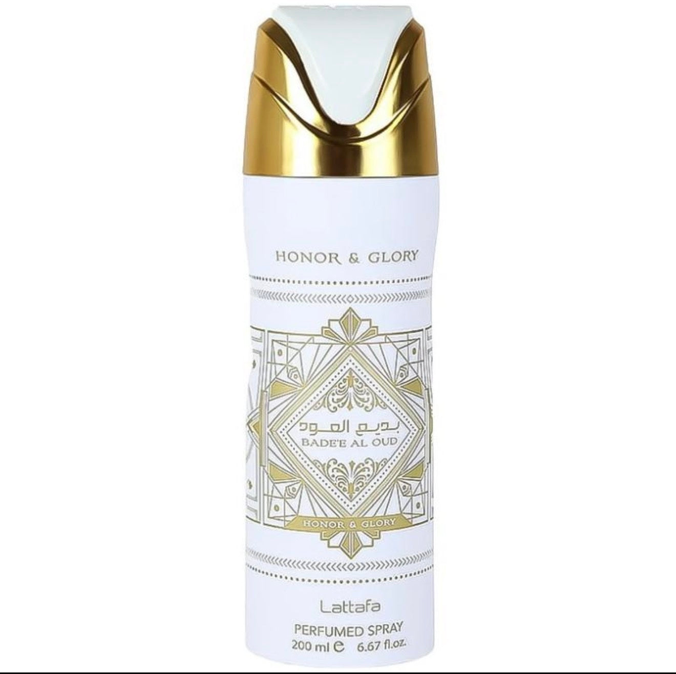 BADEE AL OUD HONOR & GLORY WHITE BODY SPRAY - 200ML